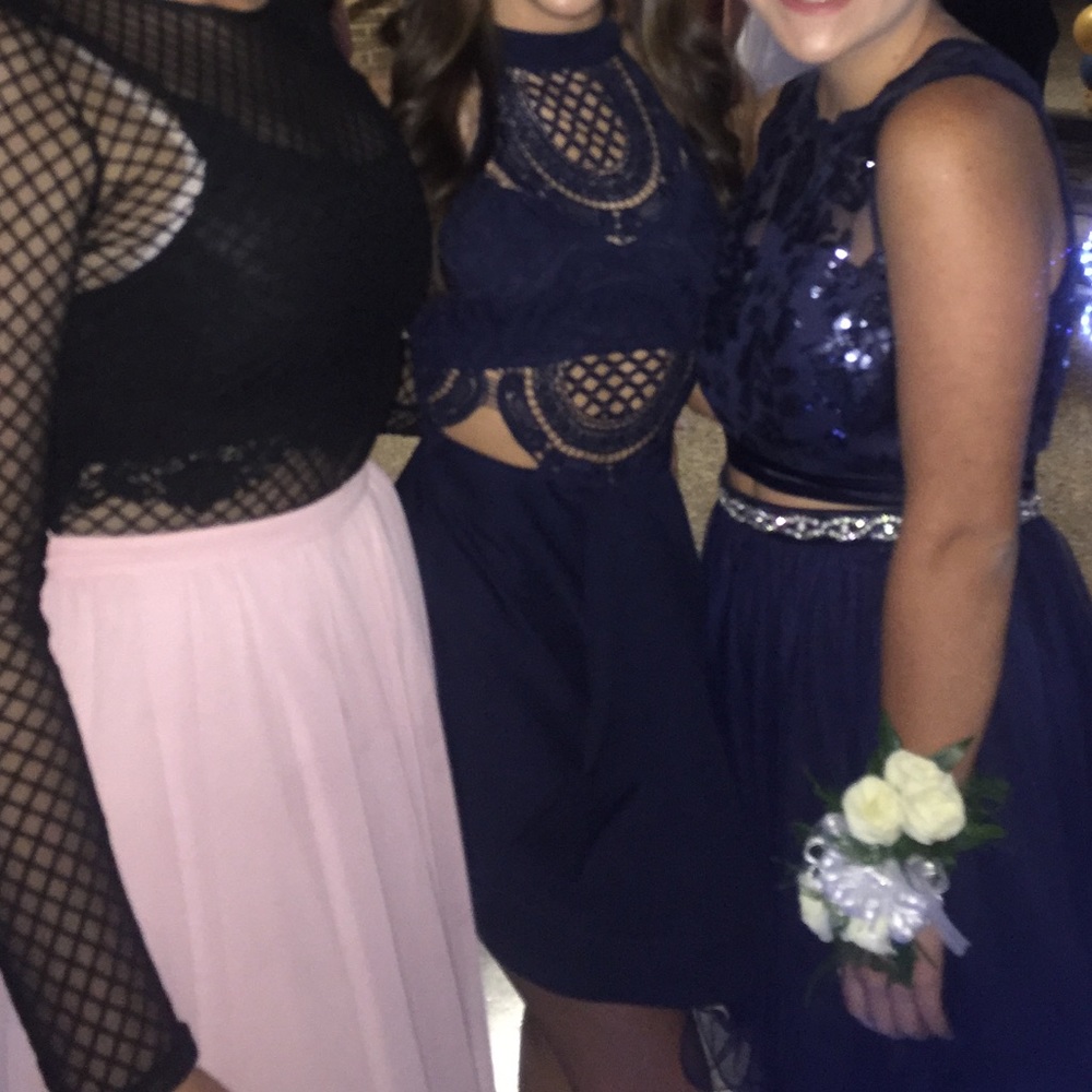 Navy blue dress